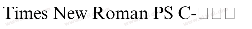 Times New Roman PS C字体转换 Times New Roman PS C字体转换